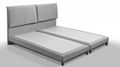 Double bed-WHITE LABEL-Lit design haut de gamme BALZAC 140*190 cm tissu t