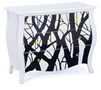 Chest of drawers-WHITE LABEL-Commode ALISHA blanche 3 tiroirs