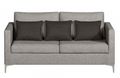 3-seater Sofa-Home Spirit-Canapé fixe design ASTON 3 places tissu tweed gris
