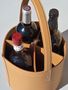 Wine bottle tote-MIDIPY-MIDBAR QUATRO EN CUIR