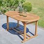 Outdoor dining room-BOIS DESSUS BOIS DESSOUS-Table en bois d'acacia FSC 6 à 8 places