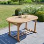 Outdoor dining room-BOIS DESSUS BOIS DESSOUS-Table en bois d'acacia FSC 6 à 8 places