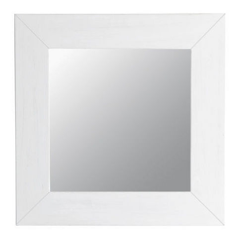 MAISONS DU MONDE - Mirror-MAISONS DU MONDE-Miroir Natura blanc carré