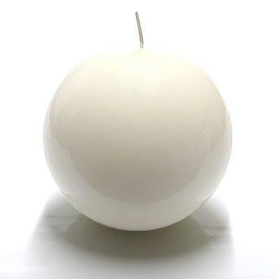 Cerabella - Round candle-Cerabella-Bougie ronde blanche