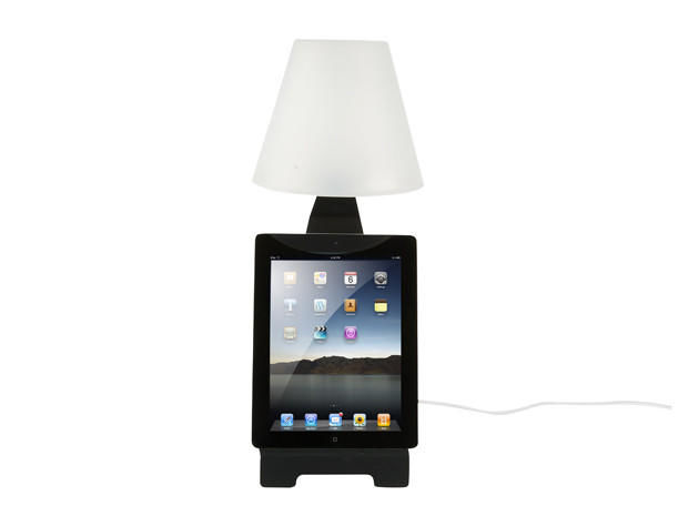 Pilus - Table lamp-Pilus-Lampe à poser en métal noir pour tablette tactile 