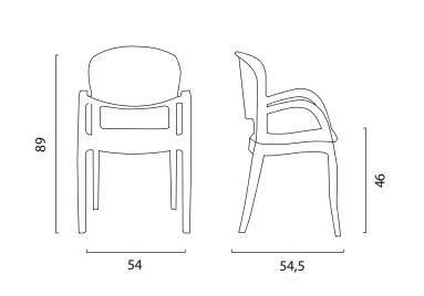 WHITE LABEL - Chair-WHITE LABEL-Chaise JOKER design transparente