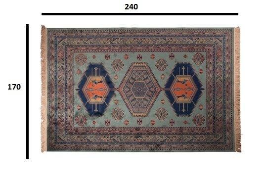 WHITE LABEL - Berber carpet-WHITE LABEL-Tapis JAR Dutchbone vert