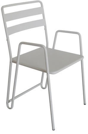 Delorm design - Garden armchair-Delorm design-Chaise en métal Envy (Lot de 2)