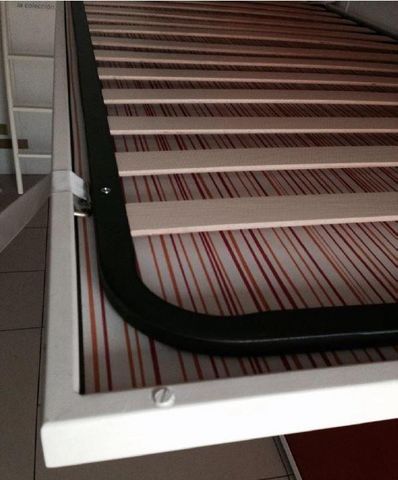 WHITE LABEL - Low profile mattress base-WHITE LABEL-Sommier métallique extra plat  90*190 cm