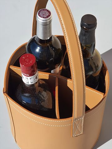 MIDIPY - Wine bottle tote-MIDIPY-MIDBAR QUATRO EN CUIR