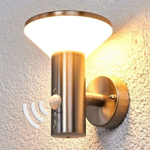 Lampenwelt - Outdoor wall light with detector-Lampenwelt