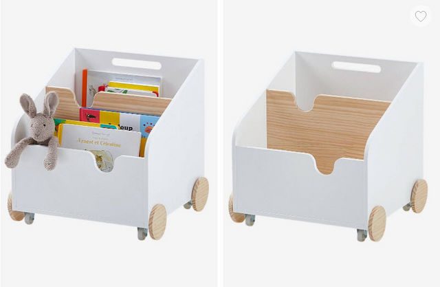 Vertbaudet - Children's bookcase on wheels-Vertbaudet
