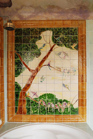Genevieve Bonieux - Personalised tile-Genevieve Bonieux-oiseaux (160 x 180 cm)