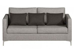 Home Spirit - canapé fixe design aston 3 places tissu tweed gris - Sofa 3 Sitzer