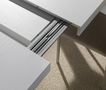 Rechteckiger Esstisch-WHITE LABEL-Table repas extensible WIND design wengé 120 cm
