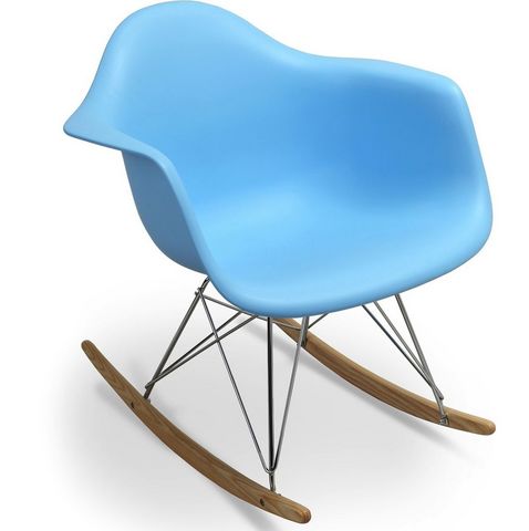 WHITE LABEL - Schaukelstuhl-WHITE LABEL-Rocking chair Inspiration Eames