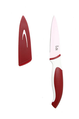 WHITE LABEL - Küchenmesser-WHITE LABEL-Couteau office en acier inoxydable avec étui