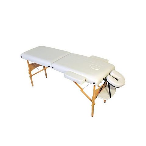WHITE LABEL - Massagetisch-WHITE LABEL-Table de massage 7,5 cm épaisseur blanc