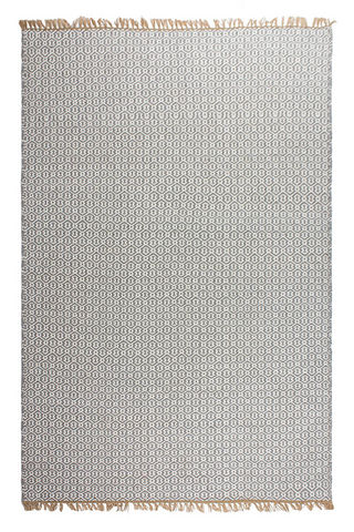 FABHABITAT - Moderner Teppich-FABHABITAT-Tapis en plastique recyclé Lancut gris Très grand