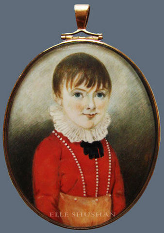 ELLE SHUSHAN - Porträt-ELLE SHUSHAN-Portrait miniature