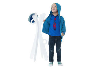 J.I.P Junior In Progress - porte-manteaux design tof en bois blanc 45x100cm - Perchero Para Niños