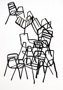 Estudio Mariscal - sillas 2 - Dibujo Con Tinta