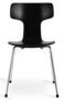 Silla-Arne Jacobsen-Chaise 3103 Arne Jacobsen noire Lot de 4