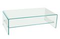 Mesa de centro rectangular-WHITE LABEL-Table basse design SIDE en Verre trempé 12mm Trans