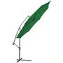 Sombrilla con soporte lateral-WHITE LABEL-Parasol déporté de 3,5 m vert + Housse