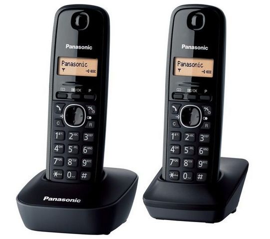 PANASONIC - Teléfono-PANASONIC-Tlphone DECT KX-TG1612FRH Duo - noir