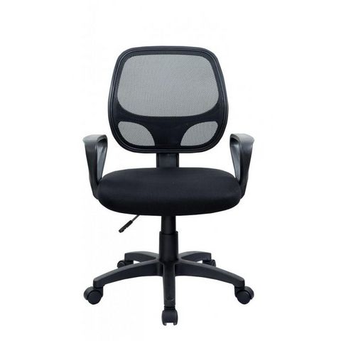 WHITE LABEL - Sillón de escritorio-WHITE LABEL-Chaise fauteuil de bureau noir