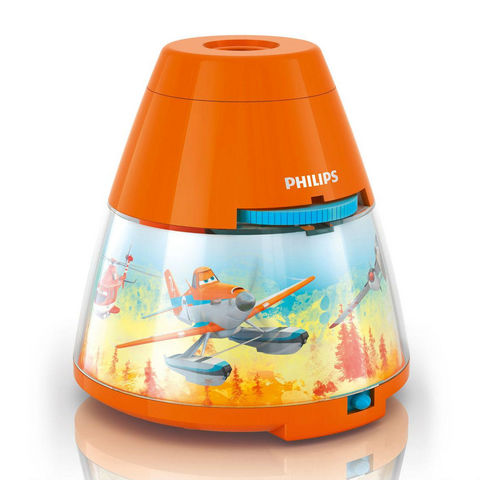 Philips - Lámpara para dormir para niño-Philips-DISNEY - Veilleuse à pile Projecteur LED Orange Pl