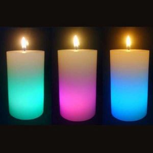 SUNCHINE - 3 bougies en cire eclairage led - Candela Da Esterno
