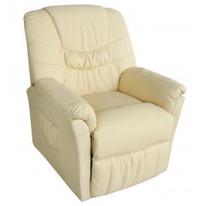 WHITE LABEL - fauteuil de massage beige - Poltrona Massaggio