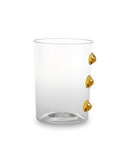 Bicchiere vetro Melting Pot monocolore trasparente set 6 pezzi di