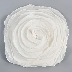 MAISONS DU MONDE - coussin rose blanc - Cuscino Rotondo