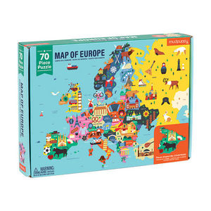 BERTOY - 70 pc geography puzzle europe - Puzzle Per Bambini