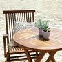 Set tavolo e sedie da giardino-BOIS DESSUS BOIS DESSOUS-Salon de jardin en bois de teck huilé BALI 2/4 pla