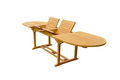 Set tavolo e sedie da giardino-LYNCO-Salon en teck table ovale
