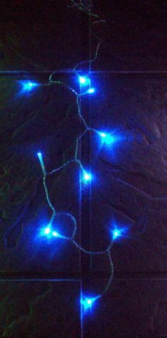 FEERIE SOLAIRE - Ghirlanda luminosa-FEERIE SOLAIRE-Guirlande solaire 10 leds bleues 80cm