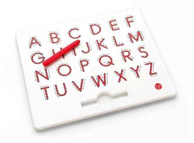 Kid O - Giocattolo prima infanzia-Kid O-Tablette magnétique j'apprends les lettres majusc