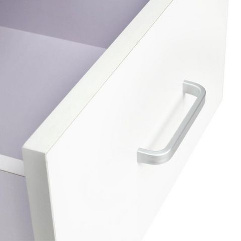 WHITE LABEL - Comodino-WHITE LABEL-2 tables de nuit chevet avec tiroir