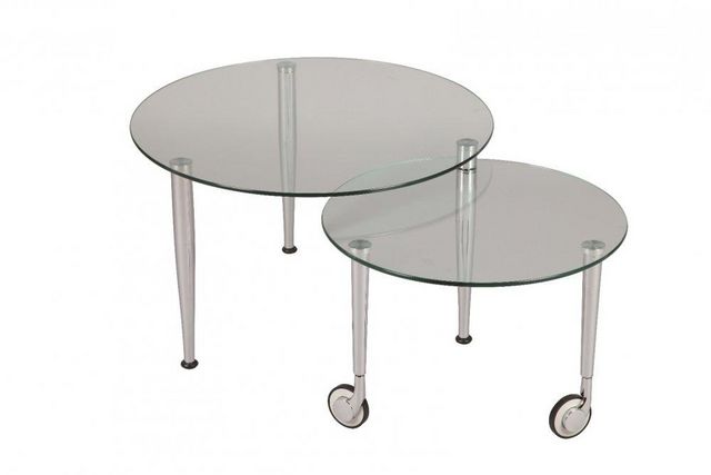 WHITE LABEL - Tavolino soggiorno-WHITE LABEL-Table basse EIGHT en verre transparent