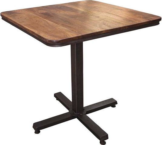 Antic Line Creations - Tavolo bar-Antic Line Creations-Table bistrot en bois et métal